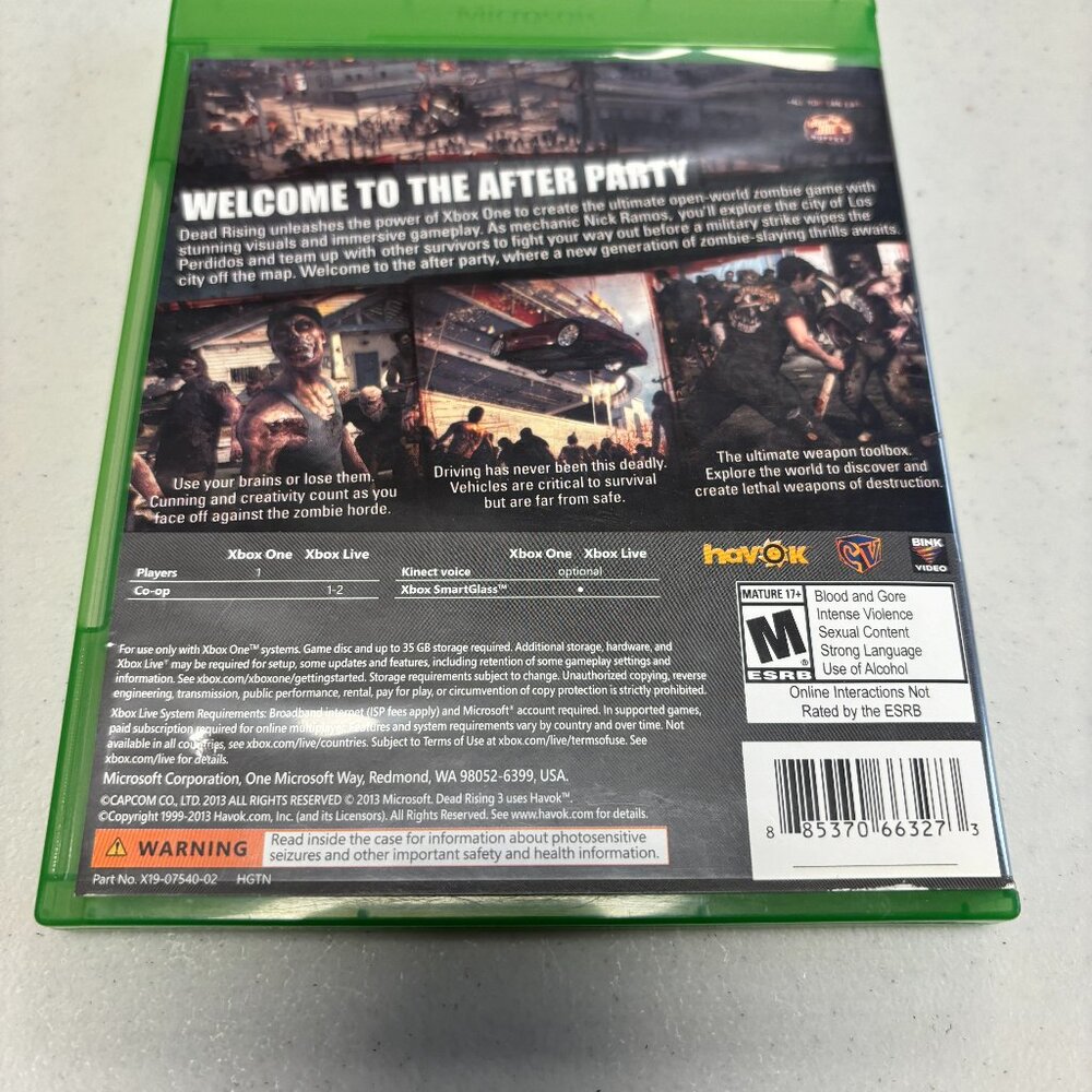 Xbox One: Deadrising 3 No Book - Preowned - 1824 - Picture 4 of 4